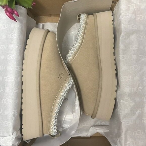 UGG Tazz Mustard Seed Platform Slippers - Picture 3 of 5